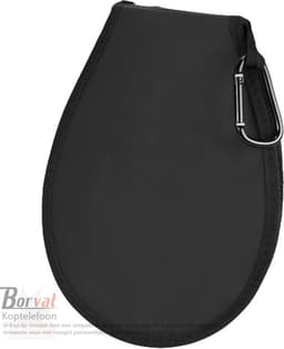 Borvat® - Koptelefoon Echo Bluetooth Met nekband en luidspreker - Zwart met beige - 1 Stuk — thumbnail 2