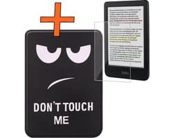 Hoesje Geschikt voor Kobo Clara Colour Hoes Book Case - Hoes Geschikt voor Kobo Clara Colour Hoesje Book Cover Met Screenprotector - Don't Touch Me