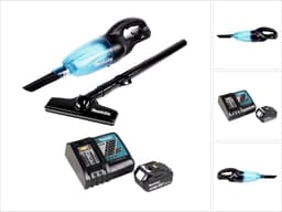 Makita DCL 180 RG1 B accu stofzuiger 18 V zwart + 1x oplaadbare accu 6.0 Ah + lader — thumbnail 1