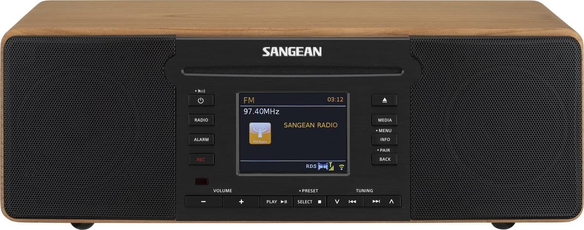 Sangean All-In-One Radio (DDR-66 BT) - DAB+ - INTERNETRADIO - FM - BLUETOOTH - CD USB SD SPELER — afbeelding 1