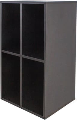 Vinyl lp platen kast - opbergen lp platen - platenspeler meubel - zwart — thumbnail 2