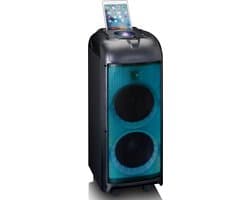 Lenco Party Speaker - PA-260BK - Bluetooth Speaker 150W RMS - LED verlichting en Disco bal - Zwart