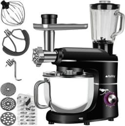 Ariko Keukenmachine - Blender - Mixer - Gehaktmolen - Vleesmolen - Foodprocessor - 3 in 1 - 2200W - zwart — thumbnail 1