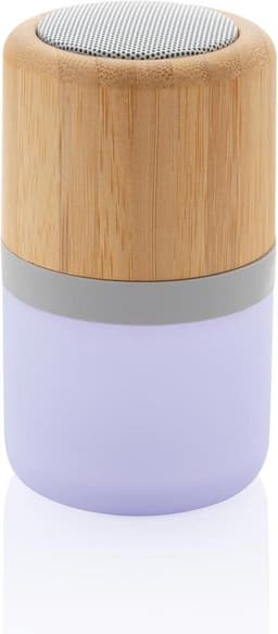 Xd Collection Speaker Met Licht Bluetooth Bamboe/abs Naturel — thumbnail 2