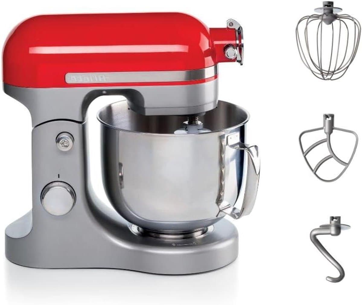 Planeetmenger - Keukenmachine - Zelf bakken - 11 snelheden - 5.5 liter kom - Rood — afbeelding 1