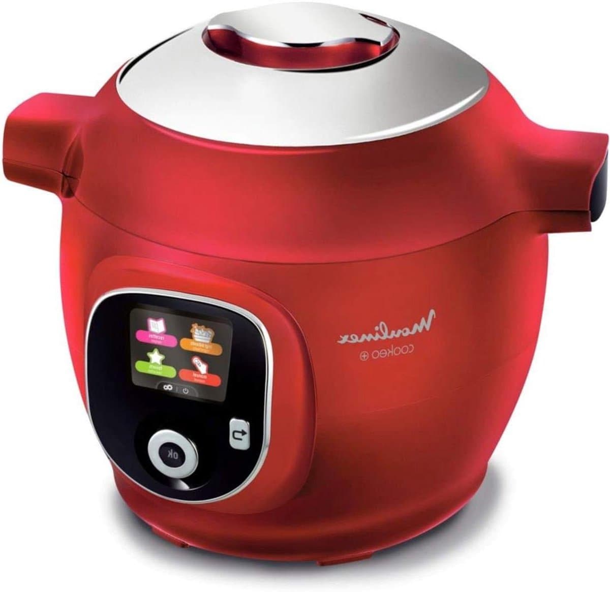 Intelligente multicooker - Elektrische kookpot - Maaltijden bereiden - 150 voorgeprogrammeerde recepten - 6 Liter - Rood — afbeelding 1