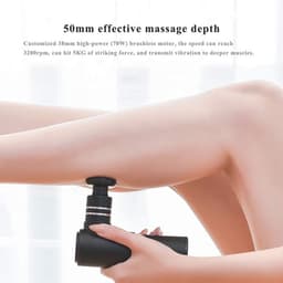 Massagepistool - Mini fascia gun - Spierherstel - 4 snelheden - 50mm diepte - Rood — thumbnail 4