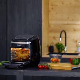Airfryer zonder Olie - Heteluchtfriteuse XXL - Gezond Koken - XXL Capaciteit 11L - 2000 Watt - Zwart — thumbnail 3