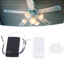Dailygoody - Afstandsbedieningsset voor Plafondventilator - Draadloze Afstandsbediening - Licht Timing en Snelheid - 85-265V - Handig voor Ventilatorl — thumbnail 3