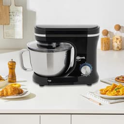 Keukenmachine - Mixer Deegmachine - Bakken en Koken - Krachtige 1000W Motor - 4.5 Liter Kom - Zwart — thumbnail 2