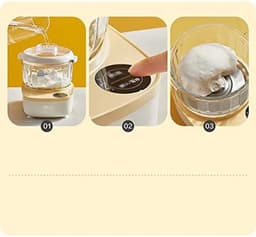 Deegmixer Keukenmachine - Bakmachine Kneedmachine - Brood Deeg Maken - Krachtige DC-motor - 2 Liter Inhoud - Geel — thumbnail 3