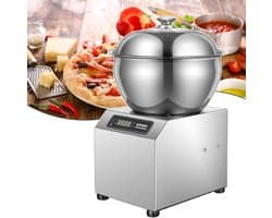 Roestvrijstalen Deegmixer - Commerciële Deegmaker - Professioneel Koken - Dubbele Rotatie Technologie - 5kg Capaciteit - Zilver