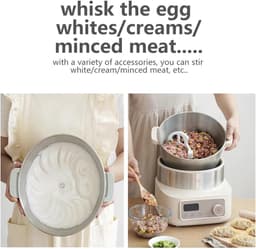 Deegkneedmachine - Deegmixer Keukenmachine - Bakken Brood Koekjes - Met Fermentatiefunctie - 5 Liter - Zwart — thumbnail 5