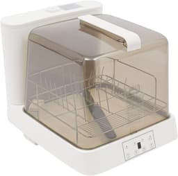 Draagbare vaatwasser - Compacte tafelmodel - Keuken opruimen - Automatische 360° reiniging - 20 Koppen capaciteit - Wit bruin — thumbnail 5