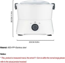 Elektrische Aardappelschiller - Automatische Schilmachine - Efficiënt Groenten Schillen - One-Touch Bediening - 1 kg Capaciteit - Wit — thumbnail 5