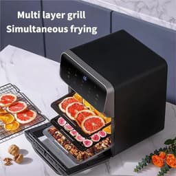 Flolife - Airfryer XXL 10 Liter – Olievrije Heteluchtfriteuse met 360° Circulatie, Automatische Standen, Elektrische Bakoven voor het Hele Gezin — thumbnail 6