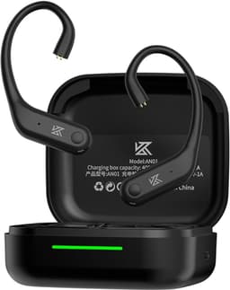 KZ AN01 - Draadloze HiFi Oorhaak Adapter - Bluetooth 5.4 - ANC & Transparantiemodus - LDAC Audio - 40U Batterij - 2-Pin 0.75mm Compatibel - Zwart — thumbnail 1