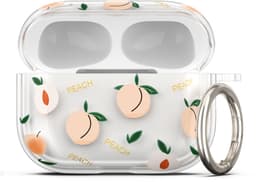 kwmobile Hoes compatibel met Apple Airpods Pro 3 Case - Zachte TPU beschermhoes - Cover in oudroze / transparant perziken design — thumbnail 1