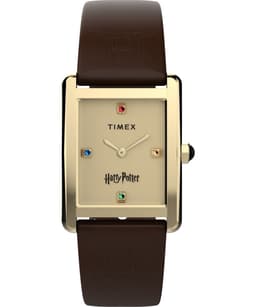 Timex Harry Potter x Hailey Hogwarts TW2Y75700 Horloge - Leer - Bruin - Ø 24 mm — thumbnail 1
