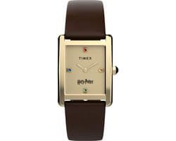Timex Harry Potter x Hailey Hogwarts TW2Y75700 Horloge - Leer - Bruin - Ø 24 mm
