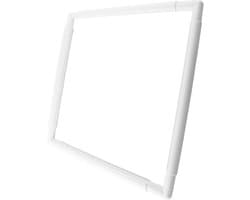 Verstelbare Plastic Borduurframes voor Borduren, Cross Stitch en Quilten - DIY Gereedschap (20 x 20 cm) en (43 x 28 cm)