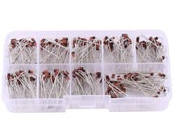 200 Stuks Zener Diode Assortiment Kit met 10 Waarden en Opbergdoos voor Elektronica Projecten, Inclusief 1N4738 tot 1N4748, Ideaal voor Hobbyisten en Technici