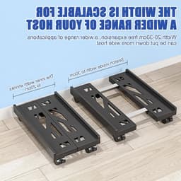 Verstelbare mobiele standaard voor desktopcomputer en CPU, universele computerhouder voor optimale ruimtebesparing en gebruiksgemak — thumbnail 3