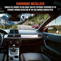 TIM® Dashcam voor Auto Voor en Achter - Dashcam - Zwart - 15cm x 12cm x 9cm — thumbnail 2