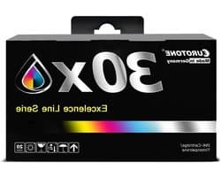 Inktpatronen Set - Printerinkt Navulling - Documenten Printen - CMYK Kleuren Assortiment - 30 Stuks - Multicolor