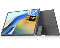Draagbare Monitor - 15.6 Inch - Full HD - IPS - USB-C & HDMI - Voor Laptop, Smartphone & Console - 60Hz - Zwart