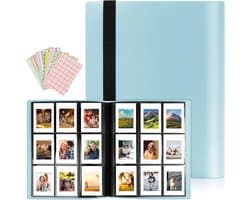 Scrapbook Memory Book met 468 Compartimenten en 52 Pagina's voor Mini Film en Polaroid Foto's - Blauw
