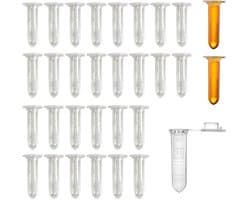 300 stuks centrifugebuisjes 2 ml met polypropyleen dop voor laboratoriumtests en experimenten