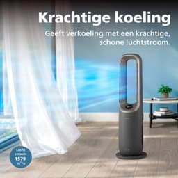 Philips 8000 Series Air Performer 3-in-1 Luchtreiniger - Ventilator & Verwarming - CADR 270m3/u - Ruimtes tot 70m2 - 3 laags HEPA Filtratie - Air+ app - Grijs - AMF870/15 — thumbnail 7