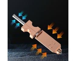 3D Printer Nozzle - Hot End Accessoire Vervanging Mondstuk - Precisie Printen - Roestvrij Staal - 0.4mm - Zilver