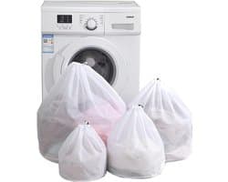 Wasnetten Set van 4 - Diverse Maten Waszakken voor de Wasmachine - Ideaal voor Kleding en Linnen