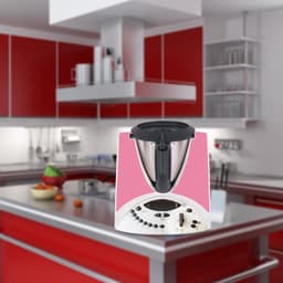 Decoratieve Beschermfolie voor Keukenmachine - Kwalitatieve Sticker voor TM31 - Luxe Lichtroze Glitter Design — thumbnail 2