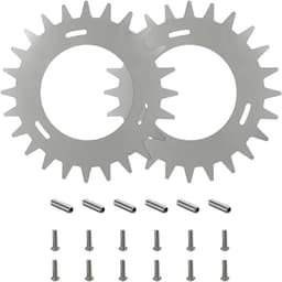 Grasmaaier Spikes - Antislip Grip - Verbeterde Tractie - Duurzame Metalen Constructie - 1 Set - Zilver — thumbnail 1