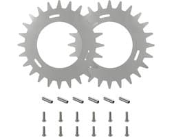 Grasmaaier Spikes - Antislip Grip - Verbeterde Tractie - Duurzame Metalen Constructie - 1 Set - Zilver