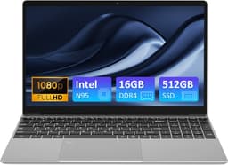 Auusda T152A - 15.6 inch laptop - N95 processor, 16GB RAM, 512GB NVMe SSD - Full HD scherm - Backlit toetsenbord - Vingerafdruksensor - WIFI5 - Ideaal voor kantoor & studie — thumbnail 1