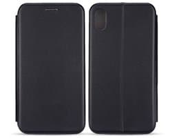 Beline Serie - Boekstijl Magnetisch Etui - iPhone Xr - Zwart - Zacht Gevoerd