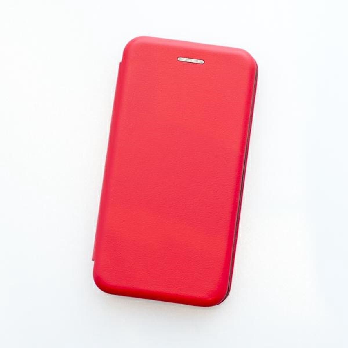Beline Serie - Book Magnetic Etui - iPhone X - Rood - Ecologische Leer — afbeelding 1