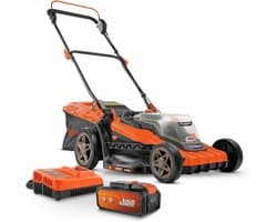 Accugrasmaaier - Elektrische maaier - Gazon onderhoud - Borstelloze motor - 42 cm snijbreedte - Oranje