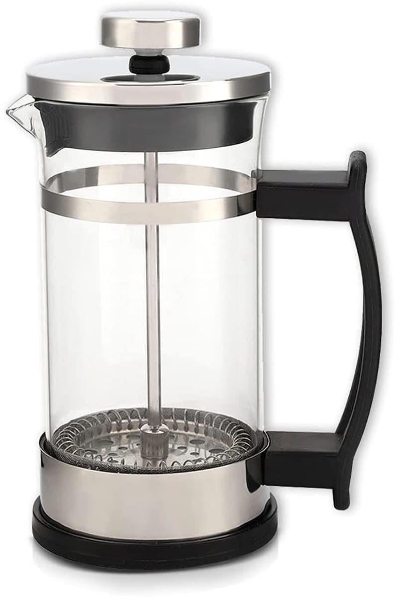 Allecto - Handperskoffiepot - Hittebestendig borosilicaatglas - Dubbele filtratie - Rood - Handmatig koffiezetten - Vaatwasserbestendig - Geschikt ... — afbeelding 1