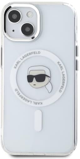 Karl Lagerfeld IML Metaal - iPhone 15 Hoes - MagSafe - Wit — thumbnail 5