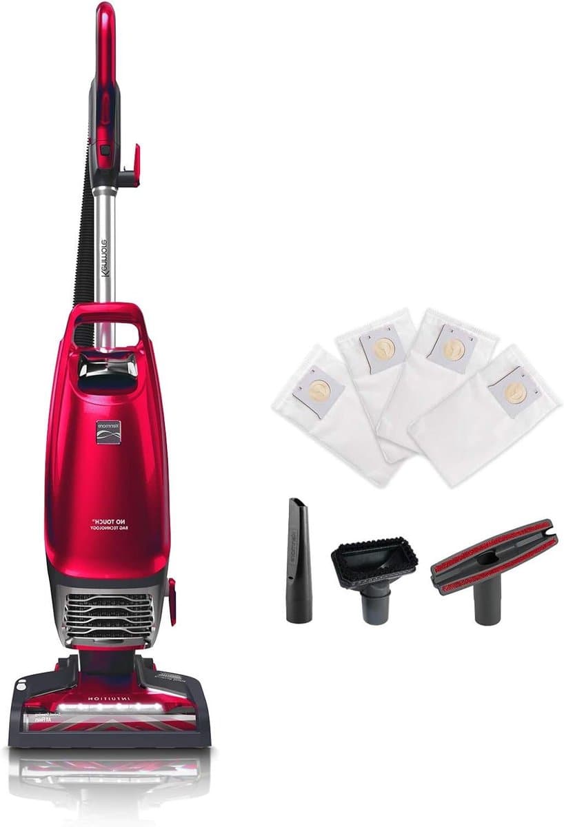 Stofzuiger met zak - Reinigingsapparaat - Huis reinigen - HEPA-filtratie - 6.35 kg - Rood — afbeelding 1