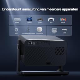 4K Beamer met Netflix, WiFi 6 en Autofocus – Smart Projector met Auto Keystone en 300 Inch Schermformaat — thumbnail 4