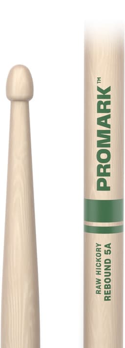 ProMark RBHR565AW Rebound 5A Raw Hickory drumstokken met houten tip — thumbnail 3