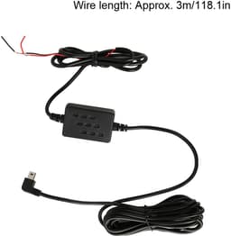 Store_7 - Rigid Car Cable Kit - Dash Camera Kit voor Auto's - 24-uurs Voeding - Zwart - Stabiliteit - Voor Dashcam en GPS - Binnenin de Auto — thumbnail 5