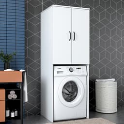 KD110 Wasmachinekast | 100% MELAMINE | Wit - Emob - wasmachinekast_enkel - Melamine; Spaanplaat — thumbnail 3