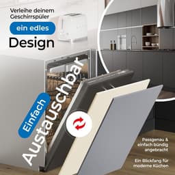 Vaatwasser Frontplaat - Keukenpaneel - Keuken Integratie - Universeel Formaat - 715x594 mm - Antraciet — thumbnail 5